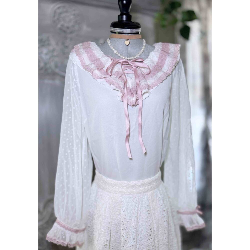Liz Lisa Dot Dobby Frill Top Floral Lace Skirt Jfashion Gyaru Himekaji Japan - Picture 7 of 16